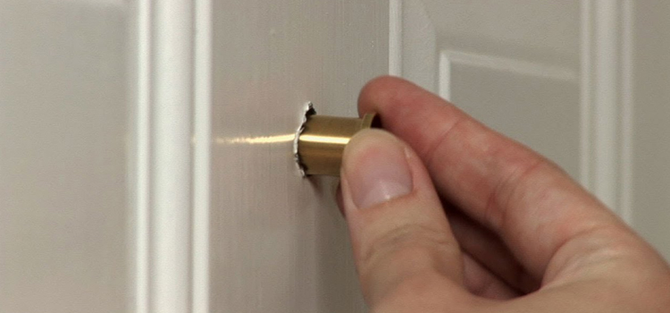 peephole door repair in Clermont